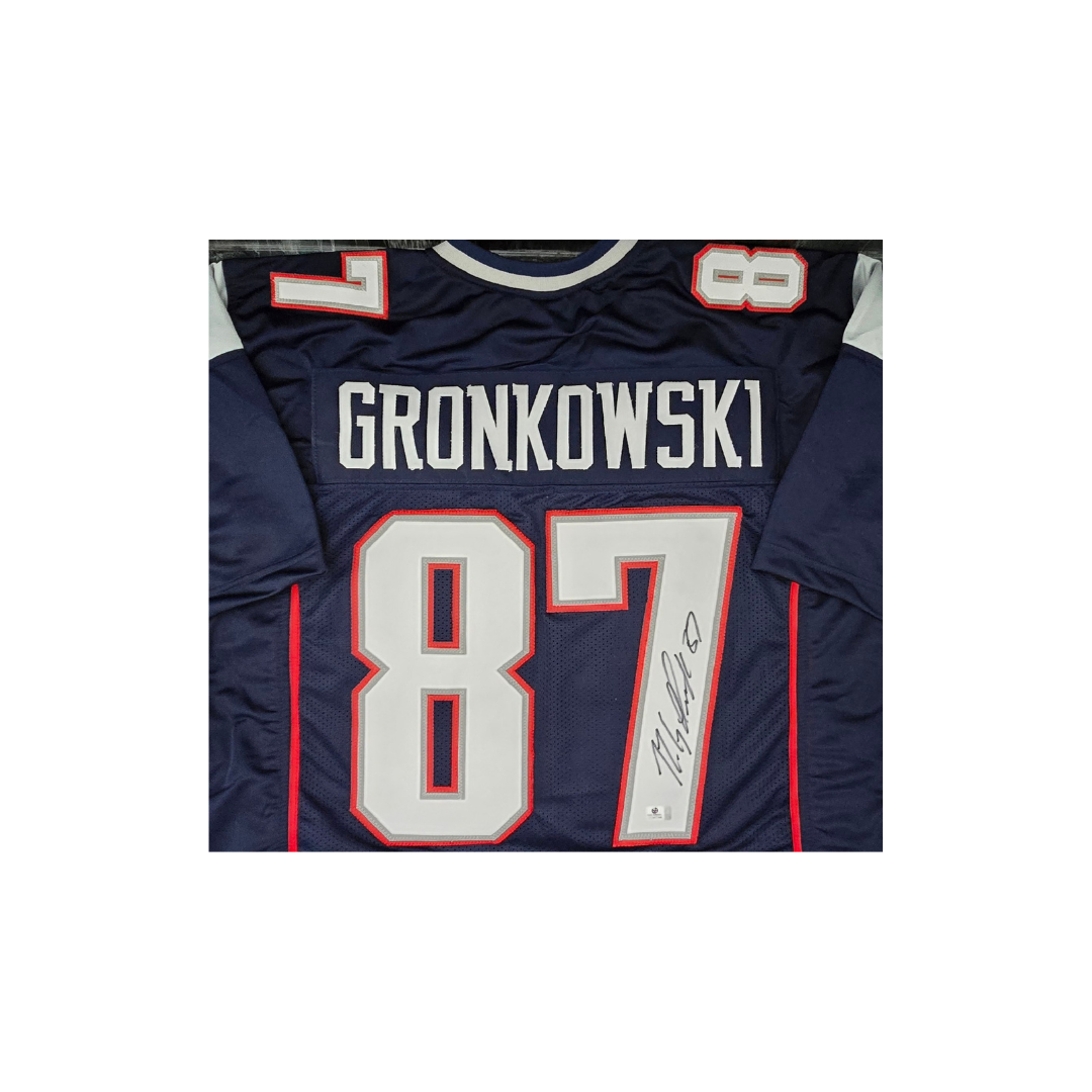 Rob Gronkowski New England Patriots Autographed Football Jersey coa