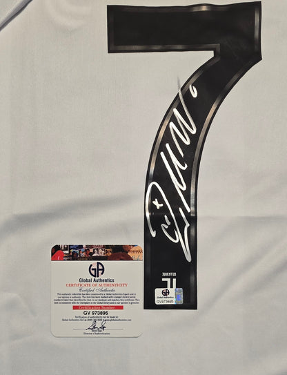 Certificate of authenticity pictured for Cristiano Ronaldo Juventus 2018-19 signed Adidas jersey