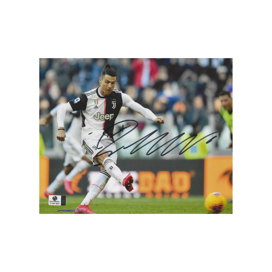 Cristiano Ronaldo Juventus FC Signed 8x10 Photo coa W/Frame