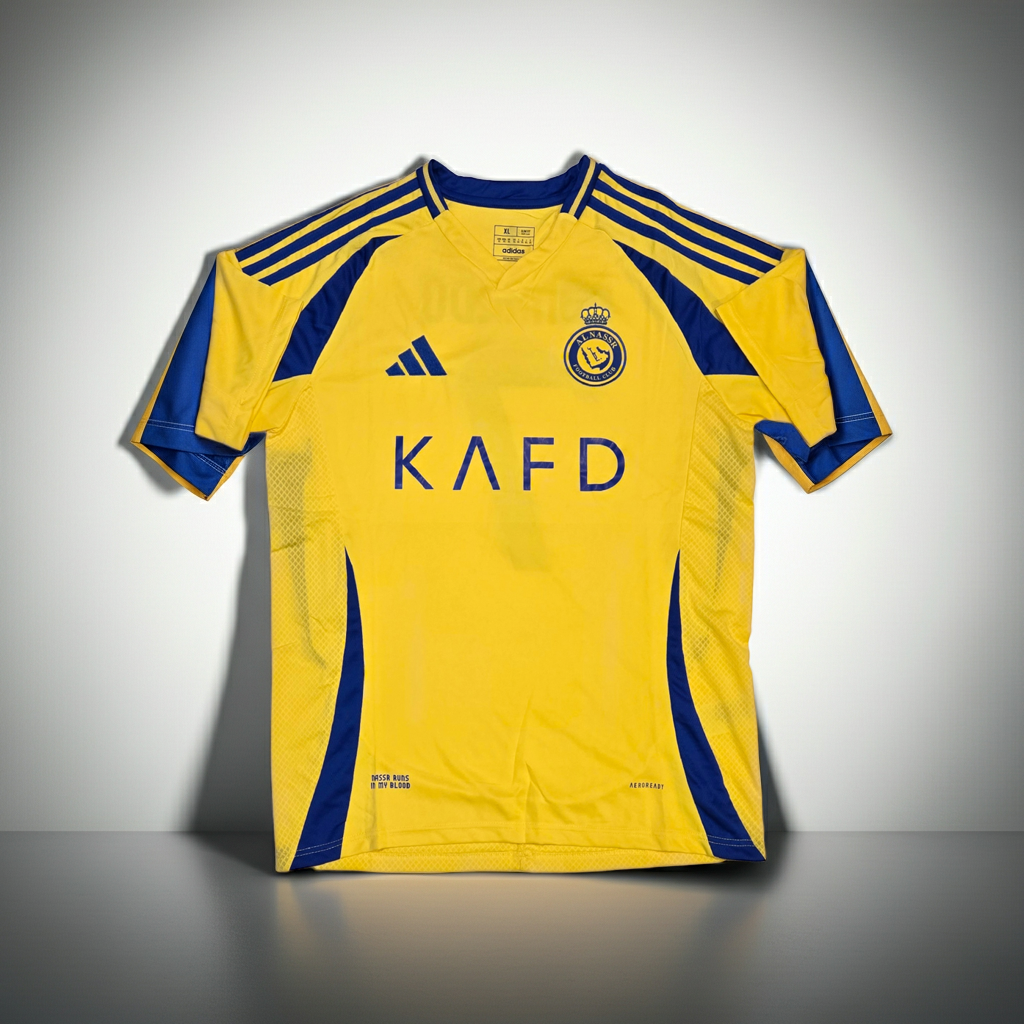 Cristiano Ronaldo Al Nassr Autographed 2024-25 Adidas Home Soccer Jersey coa