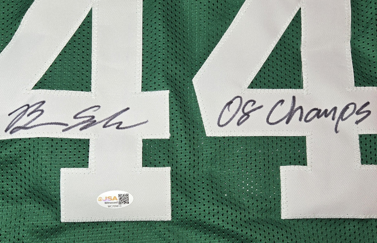 Brian Scalabrine Boston Celtics Autographed & Ins Basketball Jersey JSA Hologram