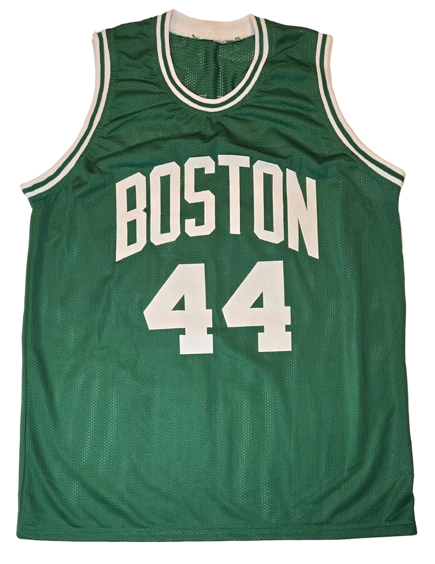 Brian Scalabrine Boston Celtics Autographed & Ins Custom Green Basketball Jersey
