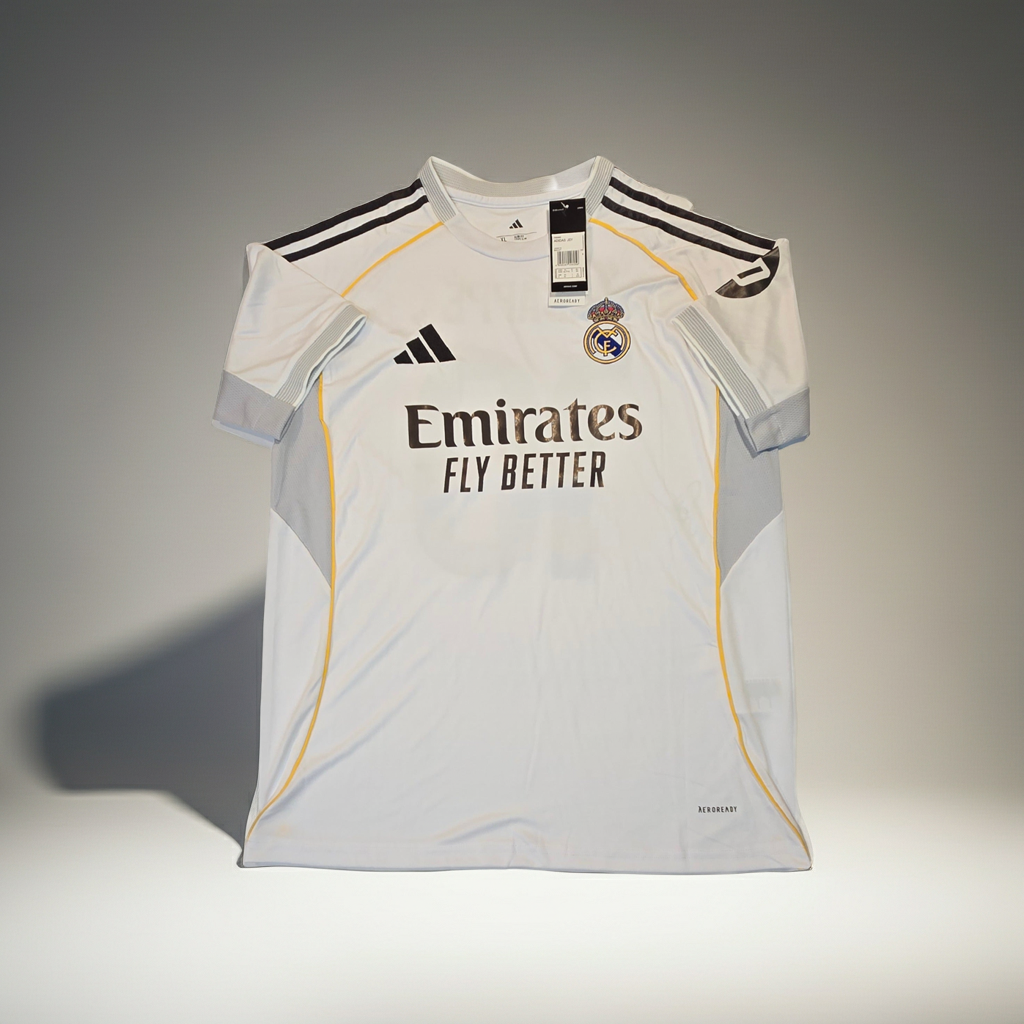 Kylian Mbappé Real Madrid Autographed 2025-26 Adidas Home Jersey coa