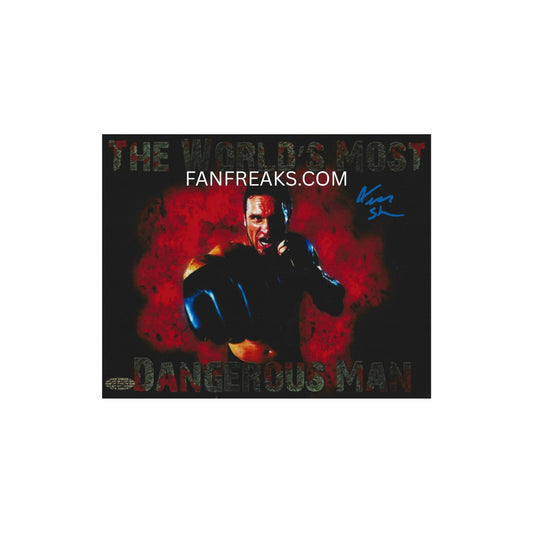 WORLDS MOST DANGEROUS MAN KEN SHAMROCK AUTOGRAPH 8X10 PHOTO