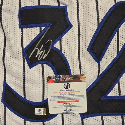 Certificate of authenticity pictured for Shaquille O'Neal Orlando Magic signed basketball jersey