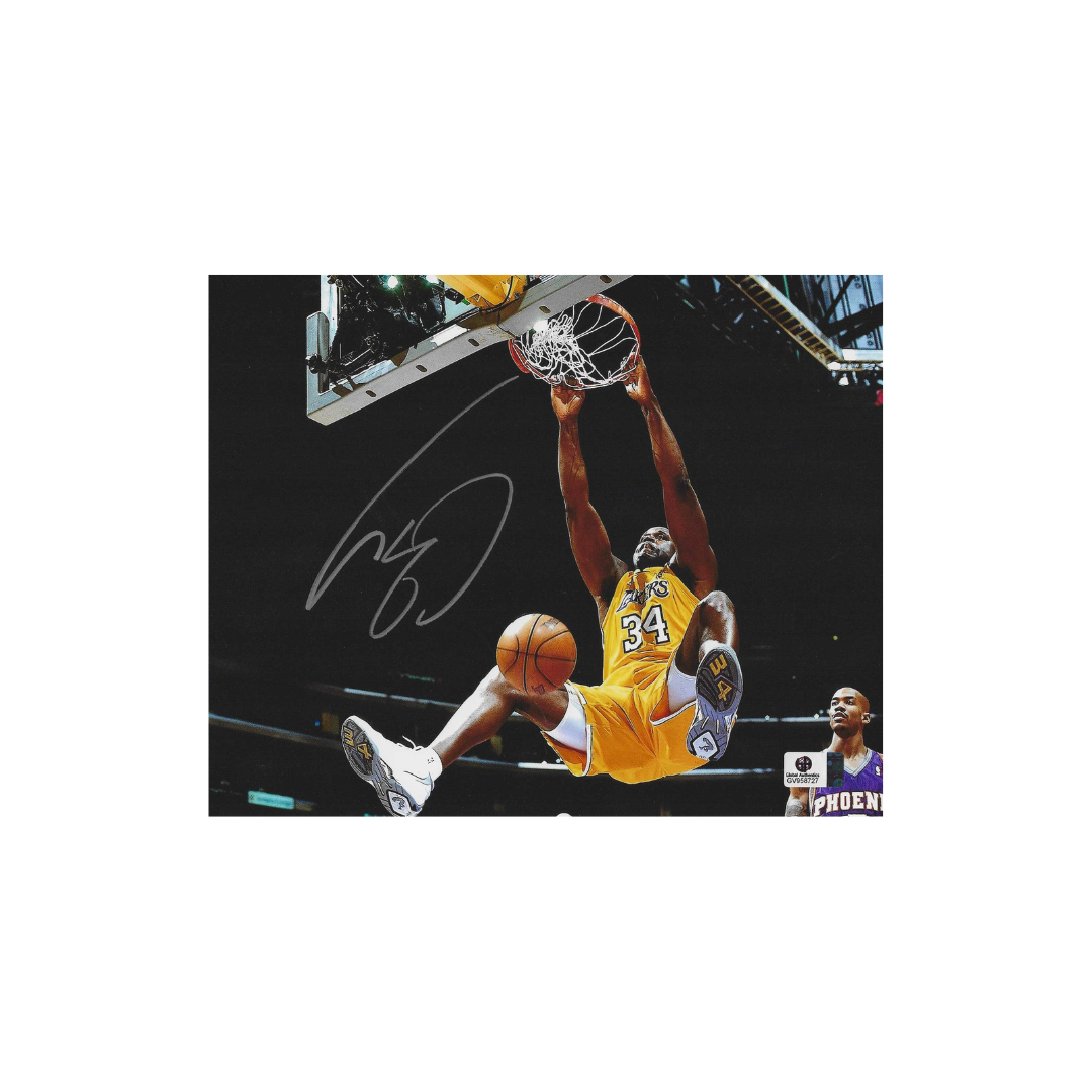 Shaquille O'Neal Los Angeles Lakers Autographed 8x10 Photo coa Framed - Fan Freaks