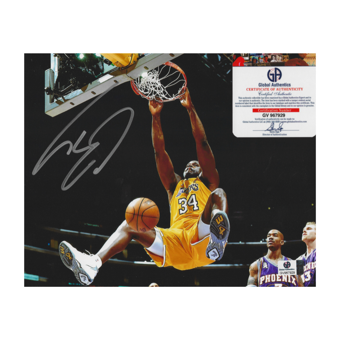 Shaquille O'Neal Los Angeles Lakers Autographed 8x10 Photo coa