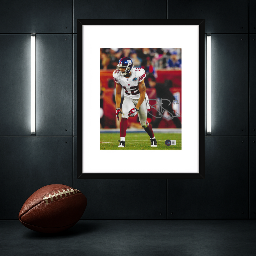 Steve Smith New York Giants Autographed 8x10 Photo Hologram W/Frame