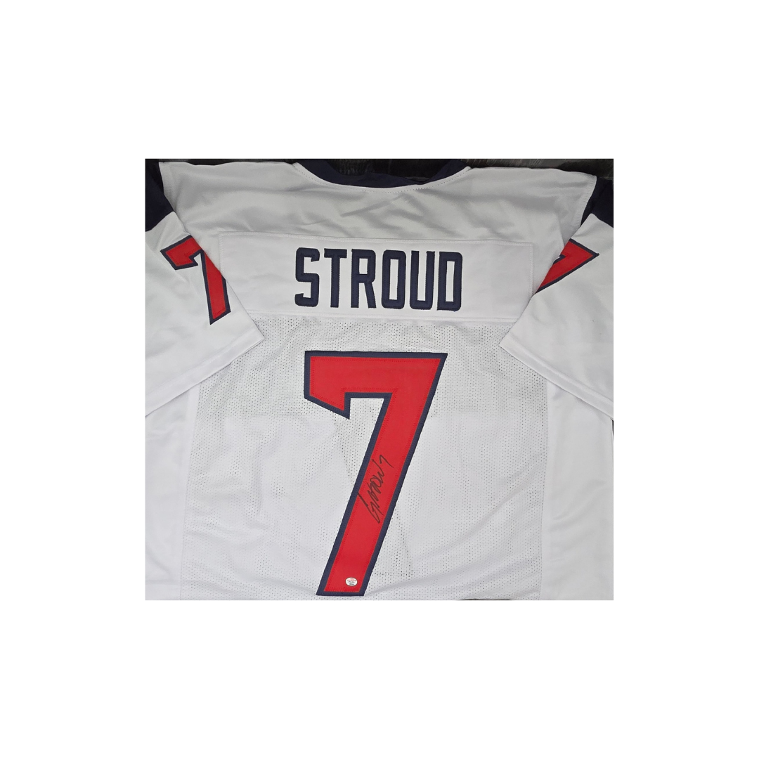 CJ Stroud of the Houston Texans autographed football jersey COA - Fan Freaks