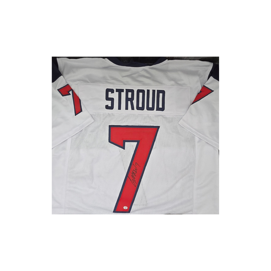 CJ Stroud of the Houston Texans autographed football jersey COA - Fan Freaks