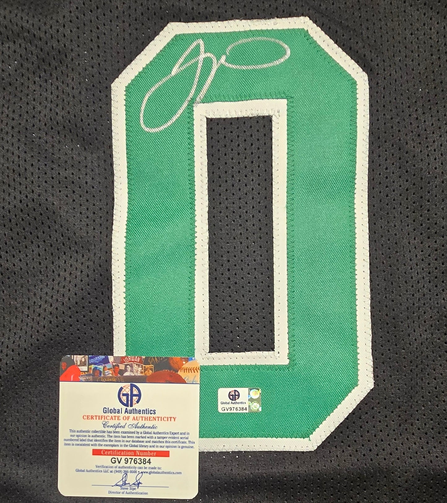 Jayson Tatum Boston Celtics Autographed Basketball Jersey coa
