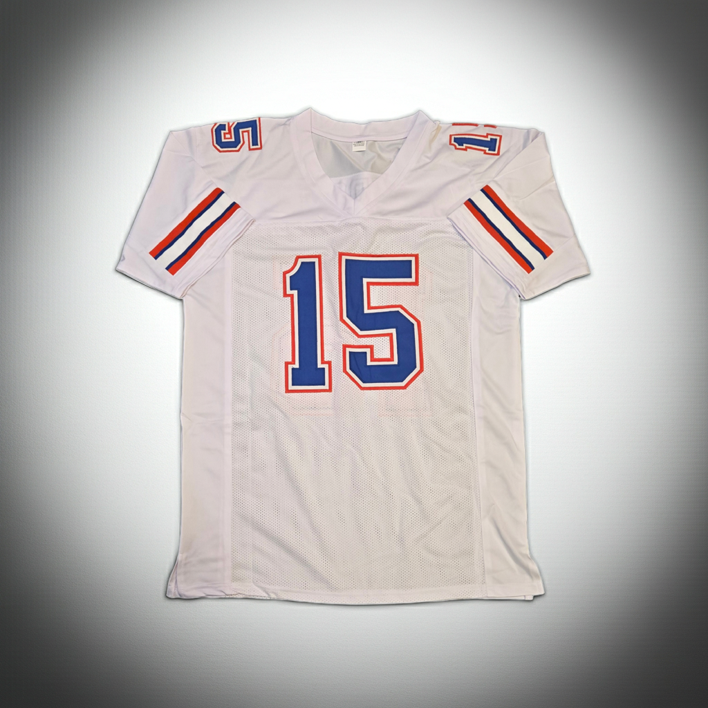 Tim Tebow Florida Gators Autographed Football Jersey coa