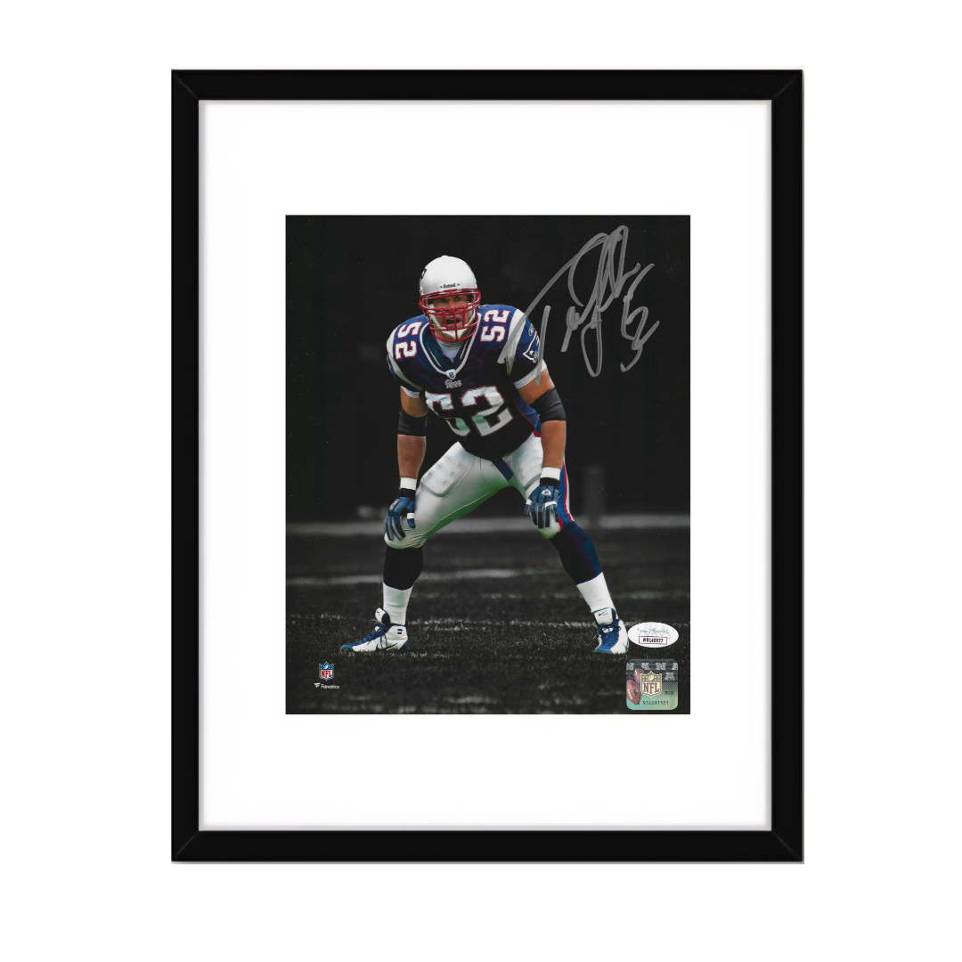 Ted Johnson New England Patriots Autographed 8x10 Photo Art Print