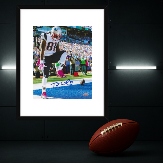 Tim Wright New England Patriots Autographed 8x10 Photo With COA W/Frame