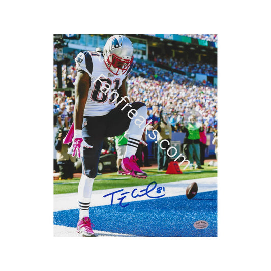 Tim Wright New England Patriots Autographed 8x10 Photo Reprint - Fan Freaks