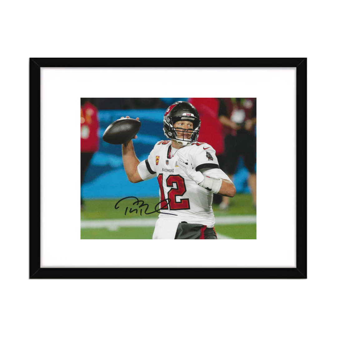 Tom Brady Of The Tampa Bay Buccaneers Signed Autographed 8x10 Photo Art Print