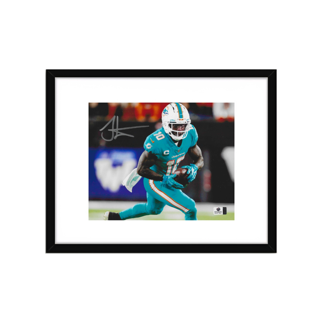 Tyreek Hill Dolphins Autographed 8x10 Photo coa W/Frame - Fan Freaks