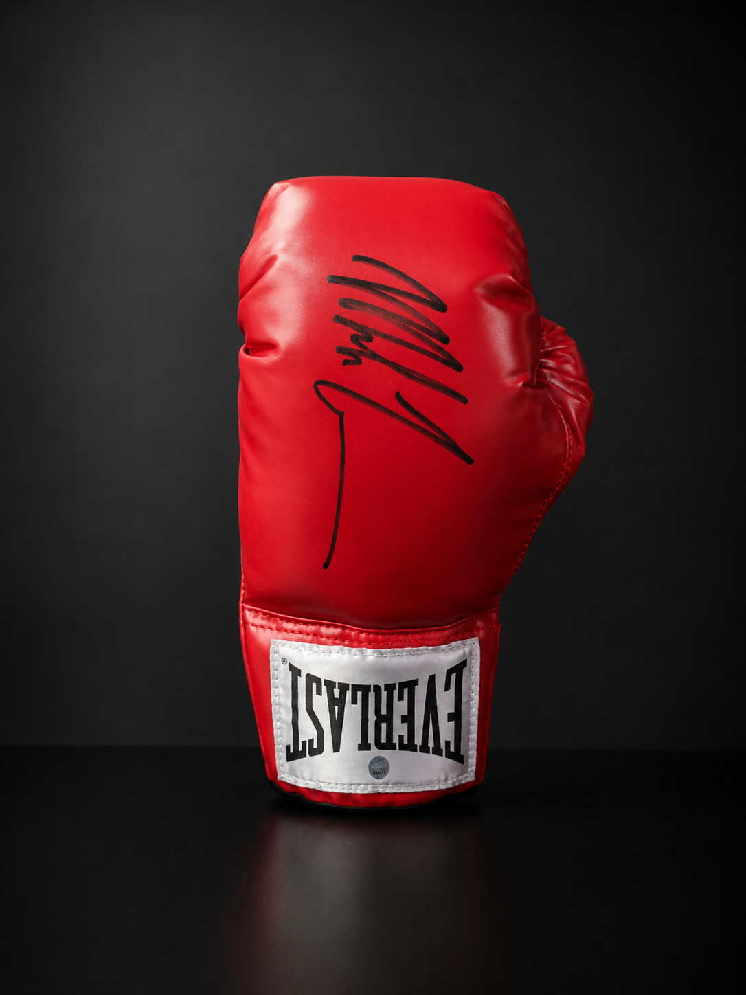 Mike Tyson autographed boxing glove Steiner Holo Sticker W/Case
