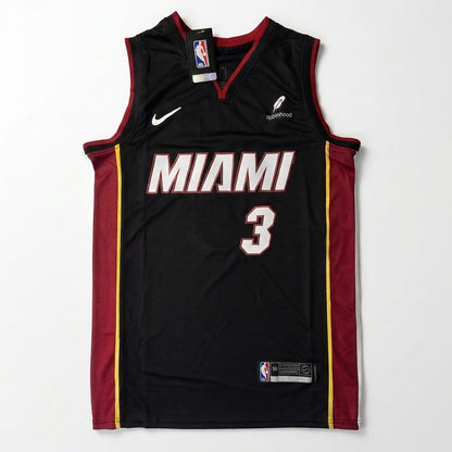 Dwyane Wade Miami Heat #3 autographed basketball jersey listing image 2