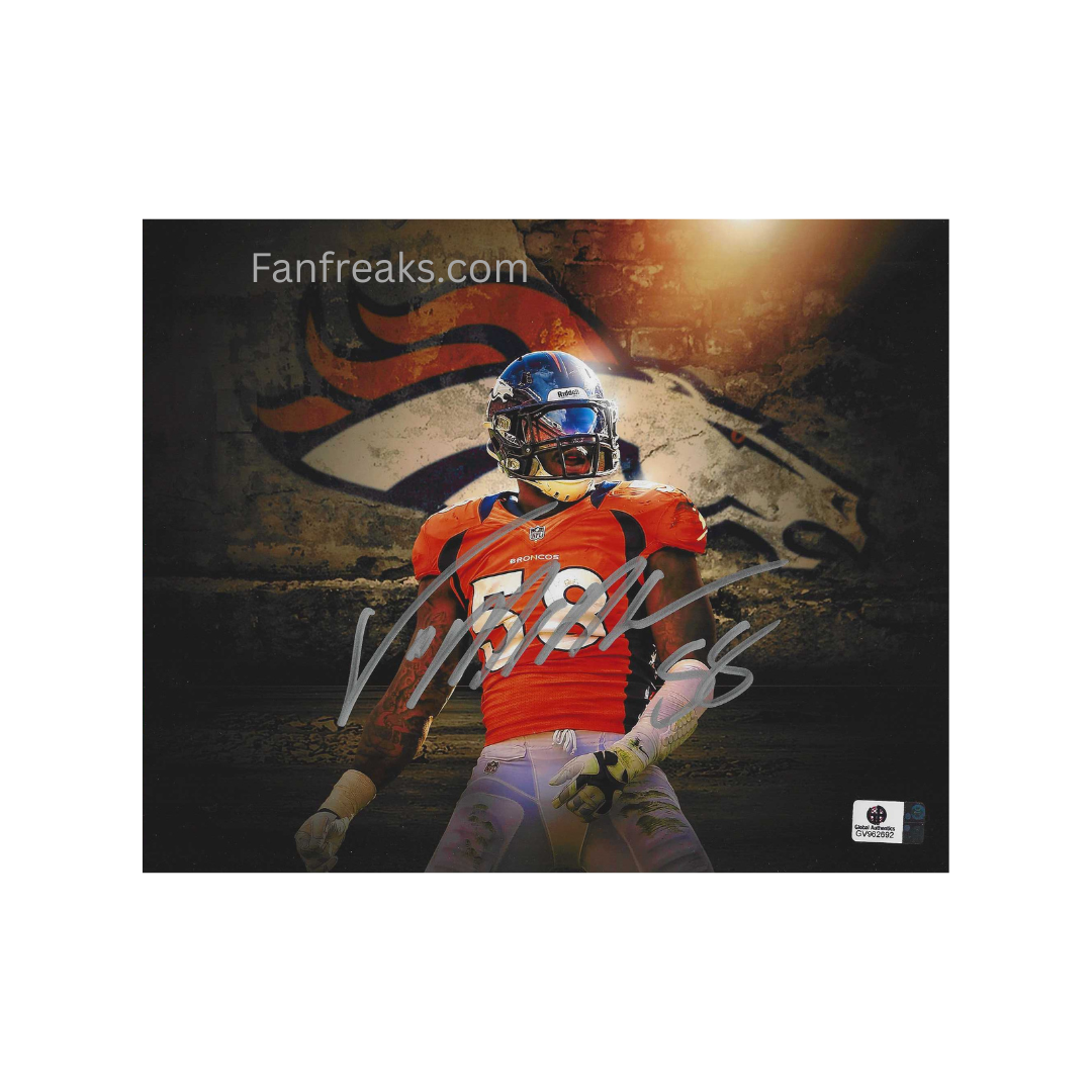 Von Miller Denver Broncos Autographed 8x10 Art Print