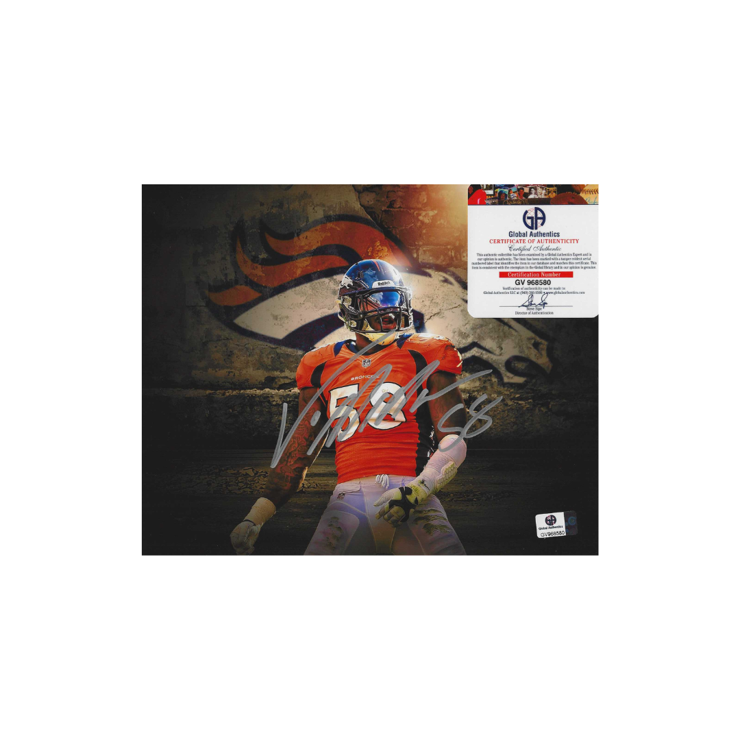 Von Miller Autographed 8x10 Photo coa