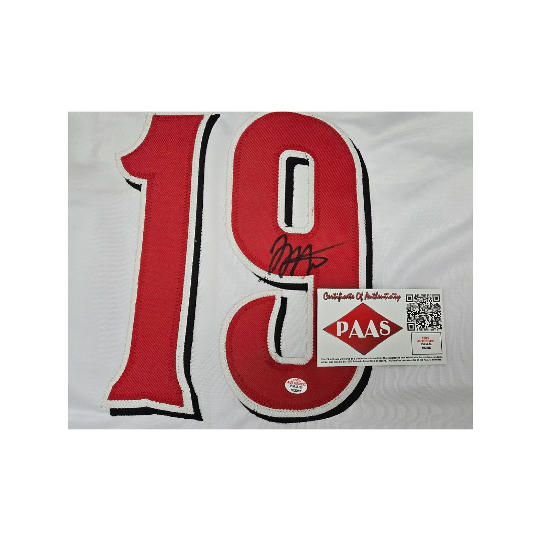 Joey Votto of the Cincinnati Reds autographed baseball jersey COA - Fan Freaks