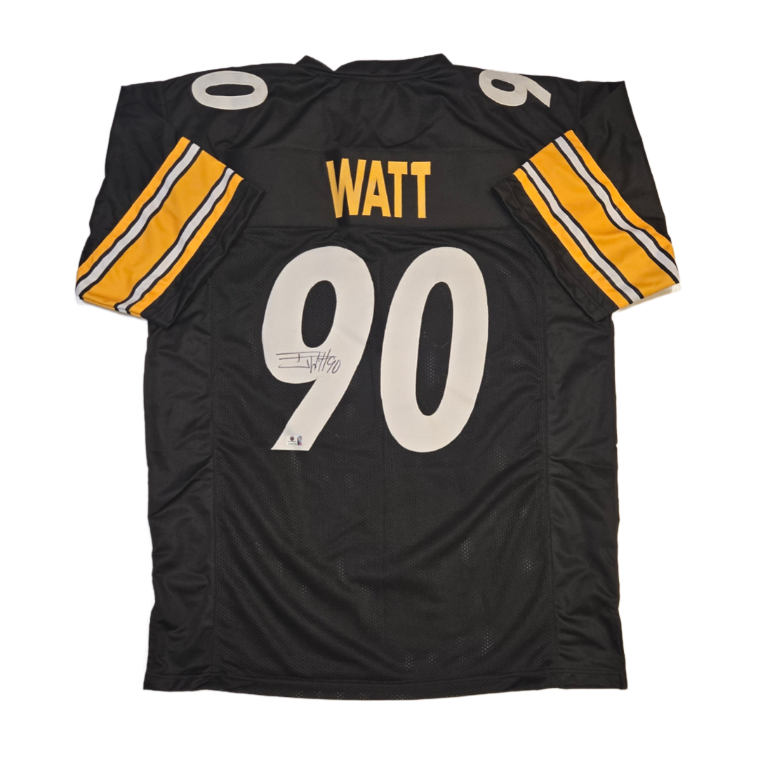 T.J. Watt Pittsburgh Steelers Autographed Football Jersey coa (XL)