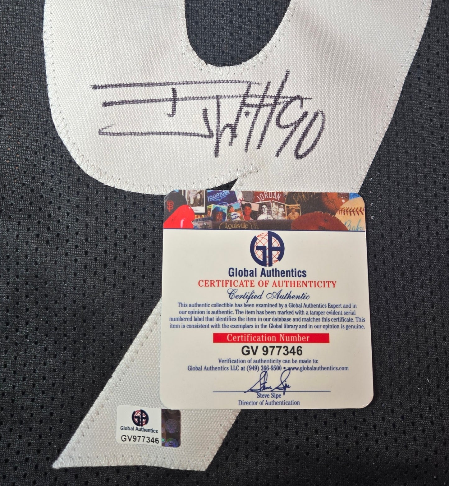 T.J. Watt Pittsburgh Steelers Autographed Football Jersey coa (XL)