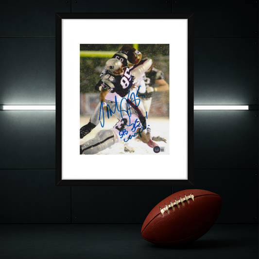 Jermaine Wiggins New England Patriots Autographed Photo Hologram W/Frame
