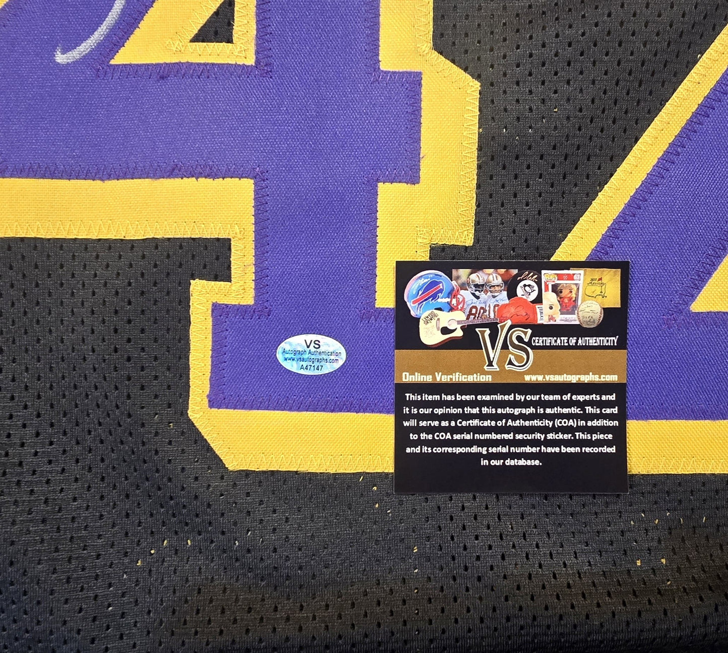 James Worthy Signed Custom Jersey W/COA