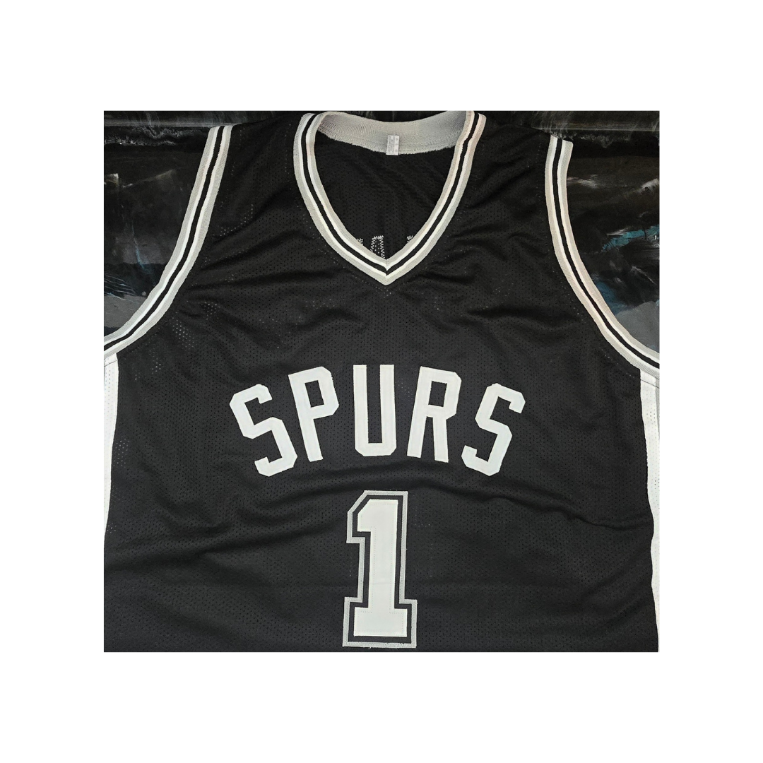 Victor Wembanyama of the San Antonio Spurs signed basketball jersey COA