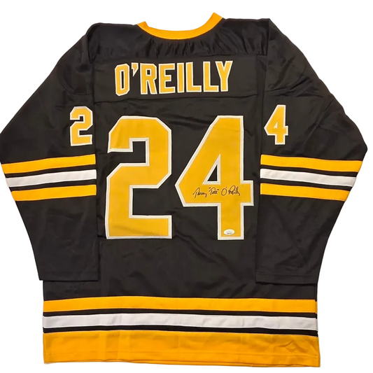 Terry O'Reilly Boston Bruins Autographed & Ins Custom Hockey Jersey coa