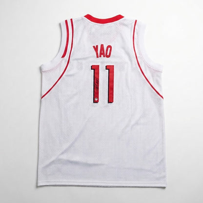 Yao Ming Houston Rockets #11 autographed basketball jersey – main product image