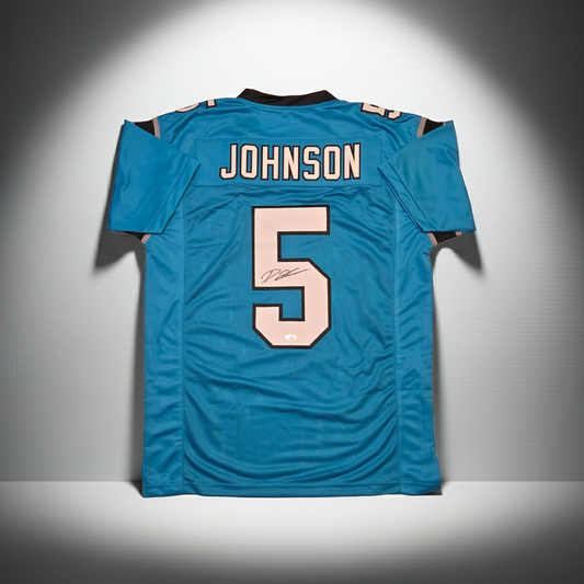 Diontae Johnson Carolina Panthers Autographed Custom Football Jersey coa (XL)